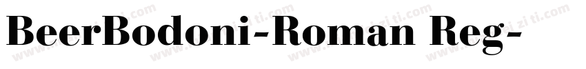 BeerBodoni-Roman Reg字体转换